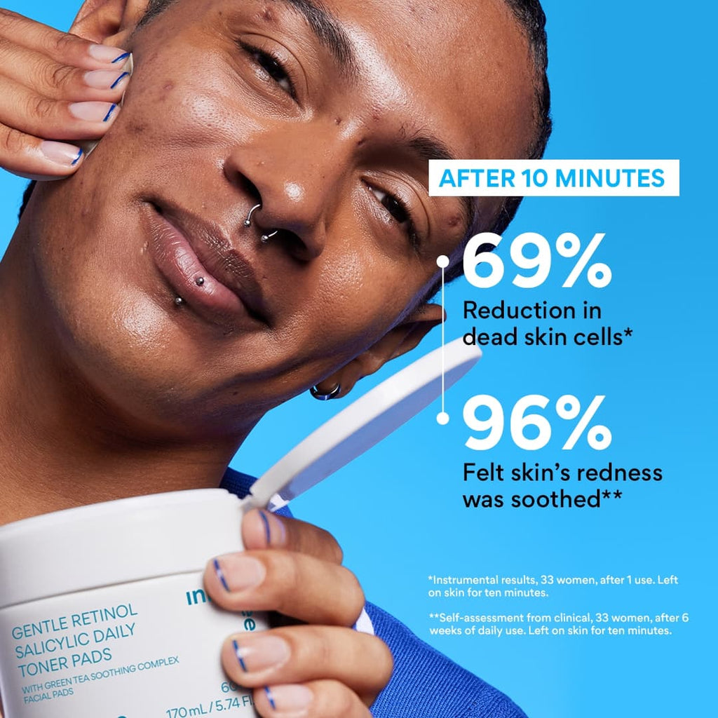Daily Gentle Retinol Salicylic Toner Pads claims