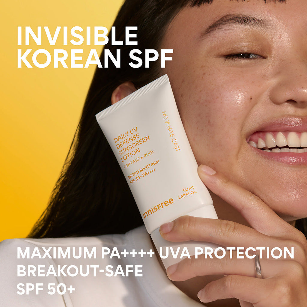 Daily UV Defense Sunscreen SPF 50+ PA++++ invisible korean spf
