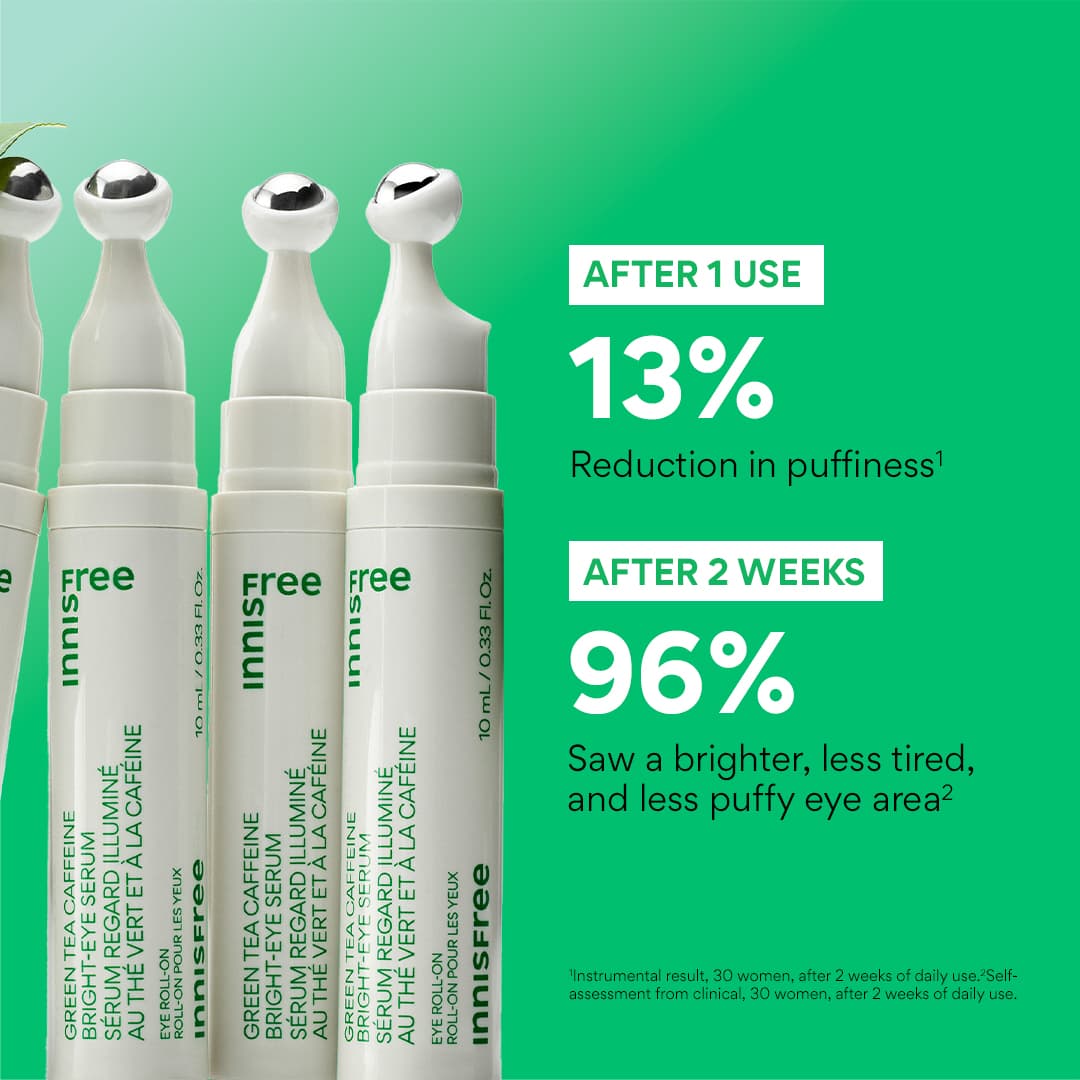 green tea eye serum claims