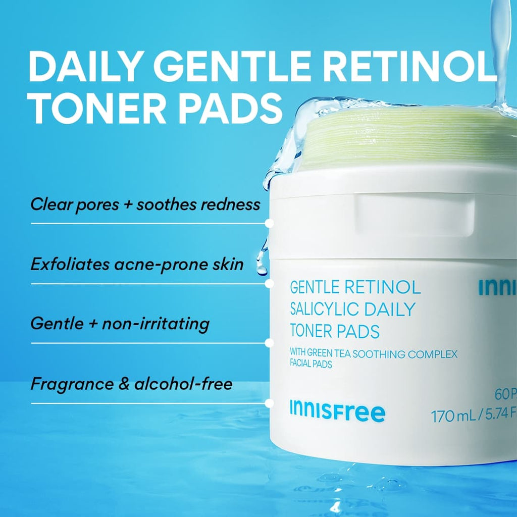daily gentle retinol toner pads benefits